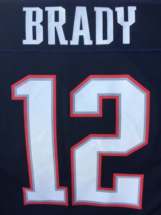 Tom Brady England Patriots Jersey NIKE ON FIELD Authentic Men ' s Size Medium 5