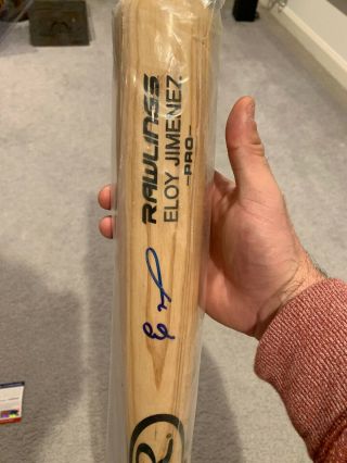 2019 White Sox Prospect Eloy Jimenez Signed Authentic Rawlings Pro Bat Psa