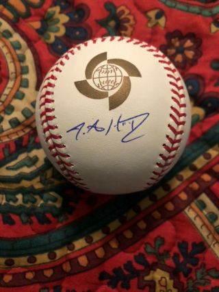 J.  A.  Haap Signed Autographed Oml 2017 Wbc Baseball Jsa Yankees Team Usa