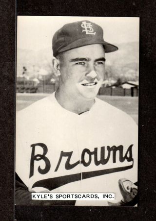 Ned Garver St Louis Browns Unsigned 3 - 1/2 X 5 - 3/8 B&w Real Photo Postcard 4