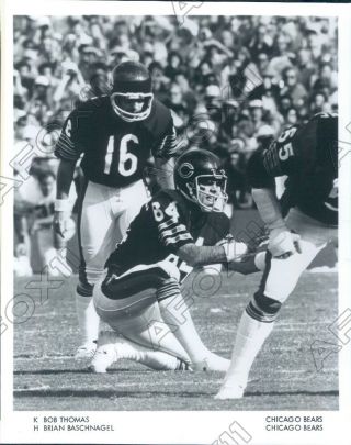1979 Chicago Bears Football Players Bob Thomas & Brian Baschnagel Press Photo