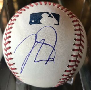 Mike Trout Signed / Autographed Ball Mlb In Person Angels Beckett Authenticated