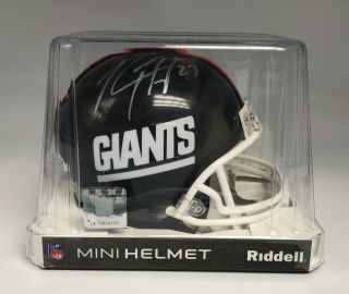 Rodney Hampton Signed NY Giants Mini Helmet AUTO PSA/DNA Autographed 5