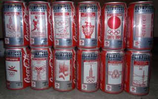 Olympic Games Barcelona 1992 Coca Cola Set Of 12 Cans -