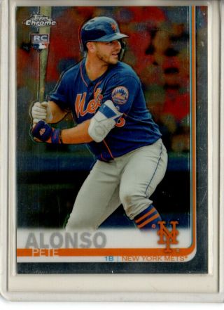 2019 Topps Chrome Pete Alonso Rookie Card 204