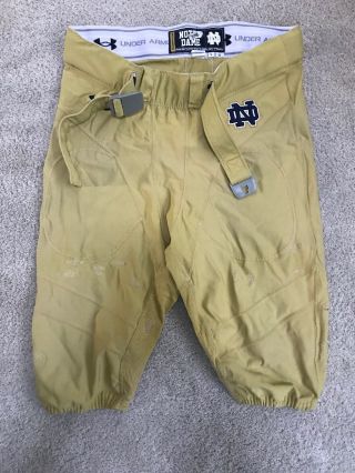 2014 Team Issued Notre Dame Football Under Armour Pants