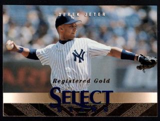 1997 Pinnacle Derek Jeter Select Stars Registered Gold Ss148 Yankees C2859