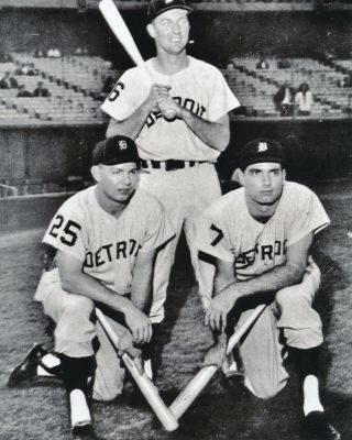 Al Kaline,  Norm Cash,  Rocky Colavito 8x10 Photo Detroit Tigers