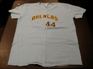 Milwaukee Brewers Sga Hank Aaron T - Shirt Xl