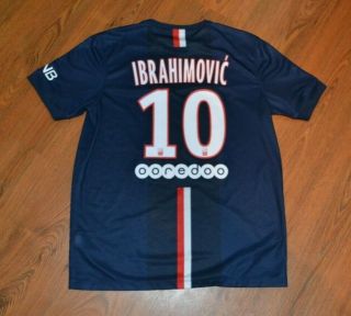 Nike Paris Saint Germain PSG Zlatan Ibrahimovic Soccer Jersey Kit - Size Large 5