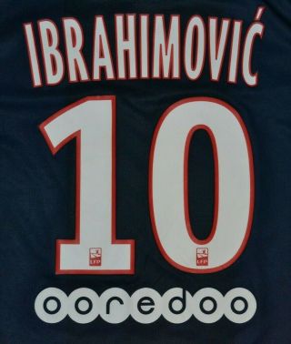 Nike Paris Saint Germain PSG Zlatan Ibrahimovic Soccer Jersey Kit - Size Large 6