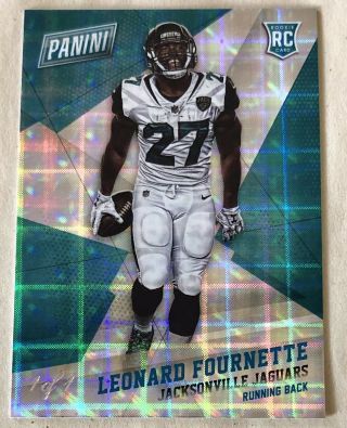 2017 Panini Black Friday Football 63 Leonard Fournette 1/1 Rookie Card Jaguars