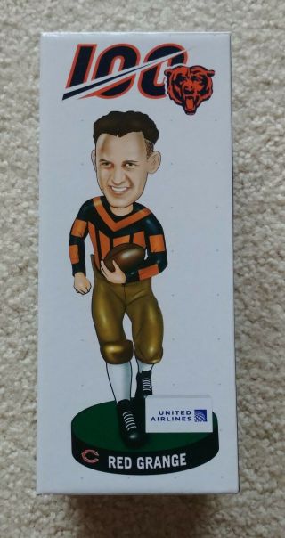 Red Grange Bobblehead Chicago Bears 100 Year Celebration Giveaway 8/8/19