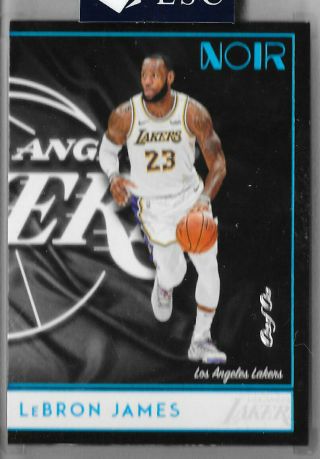 2018 - 19 Panini Noir Lebron James 1/1 True One Of One Lakers