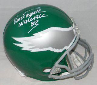 Vince Papale Autographed Signed Philadelphia Eagles Full Size Helmet Invincible