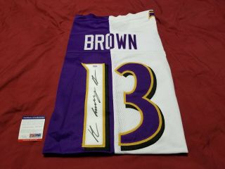 John Brown Autographed Signed Jersey Baltimore Ravens Jsa Authenicated