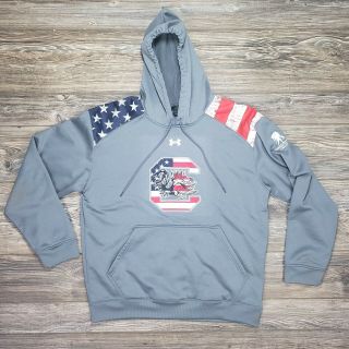 Usc Gamecocks Hoodie Under Armour Mens Size Large Wounded Warrior American Flag