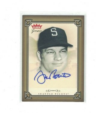 Jim Bouton 2004 Fleer Greats Of The Game Auto Autograph Sp