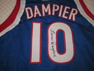 Louie Dampier Signed Autographed Custom Kentucky Colonels Basketball Jersey - Hof