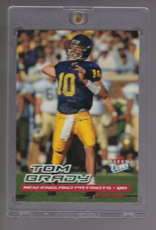 2000 Fleer Ultra Tom Brady Rookie Card Rc.  Great Investment