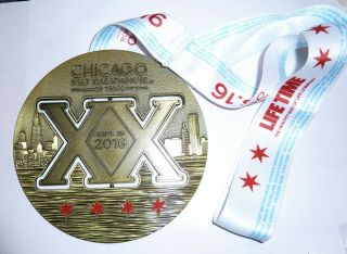 Bronze 2016 Medal Chicago Illinois Half Marathon Winner Athletic Medal