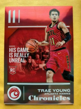 2018 - 19 Chronicles Trae Young Rc /149 Prizm Refractor Hawks 532