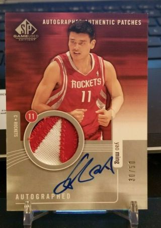 2004 - 05 Sp Game Auto Patch Yao Ming /50 Rockets
