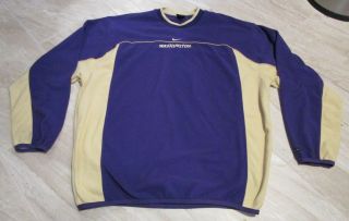 Nike Therma - Fit University Of Washington Huskies Fleece Pullover Jacket Sz Large