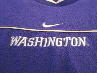 Nike Therma - Fit University of Washington Huskies Fleece Pullover Jacket sz Large 3