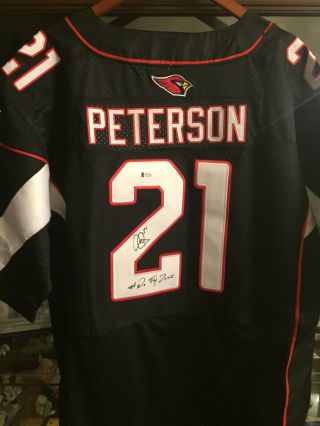 Patrick Peterson Signed Arizona Cardinals Black Jersey Bas Beckett Autograph