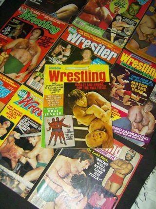 10 Pro Wrestling magazines ' 73 - ' 81 ALL HAVE BRUNO SAMMARTINO att; BRUNO FANS 4