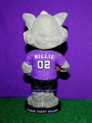 Northwestern Football mascot season ticket holder Bobblehead AGP purple jersey 3