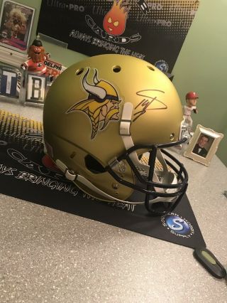 Stefon Diggs Minnesota Vikings Signed/autographed Full Size Rep Custom Helmet 