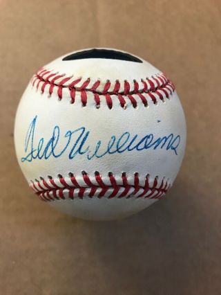 Ted Williams Signed American League Baseball Jsa Authentication Red Sox