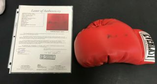 Hand Signed Muhammad Ali Boxing Glove Full Jsa Letter Black Sharpie
