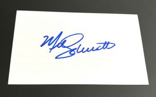 Mike Schmidt Signed Autograph 3x5 Index Card Philadelphia Phillies Hall Of Famer