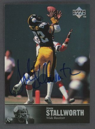 1997 Upper Deck Ud Nfl Legends Al - 168 John Stallworth Signed Auto Steelers
