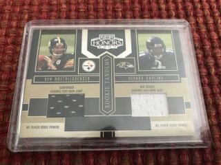 Ben Roethlisberger 2004 Playoff Honors Rookie Tandems Jersey Rookie Card