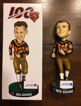 Red Grange Chicago Bears Commemorative 100 Bobblehead Giveaway Vs Panthers