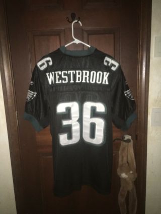 Mens Reebok Sz 52 Brian Westbrook Philadelphia Eagles Nfl Football Jersey Sewn