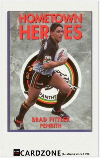 1994 Dynamic Rugby League Series 1 Hometown Heroes 4 Brad Fittler Penrith