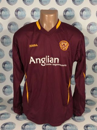 Motherwell 2006 2007 Away Football Soccer Shirt Jersey Camiseta Vara Long Sleeve