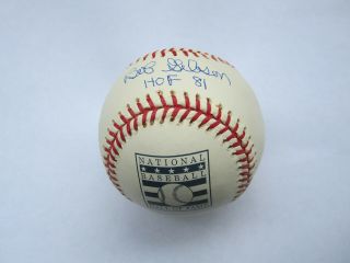 Bob Gibson Autograph Signed Baseball St.  Louis Cardinal Hall Of Fame Ball Hof 81