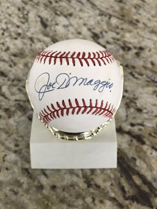Joe Dimaggio Signed Autographed Rawlings Baseball