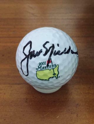 Jack Nicklaus Signed A10 Autograph Masters Golf Ball Psa/dna V10442