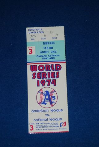 1974 World Series - Oakland A 