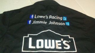 Jimmie Johnson 48 Lowes Pit Crew Shirt NASCAR Men’s Medium Snap Front Hendrick 2