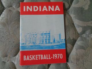 1969 - 70 Indiana Hoosiers Basketball Media Guide Press Book 1969 1970 Yearbook Ad