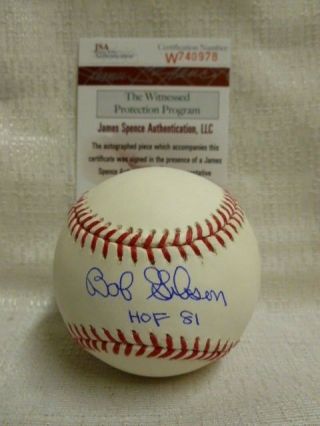 Bob Gibson Signed Hof 81 St Louis Cardinals Major League Baseball Jsa W740978