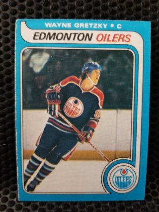 1979 O - Pee - Chee Wayne Gretzky 18 Hockey Card Rookie Opc